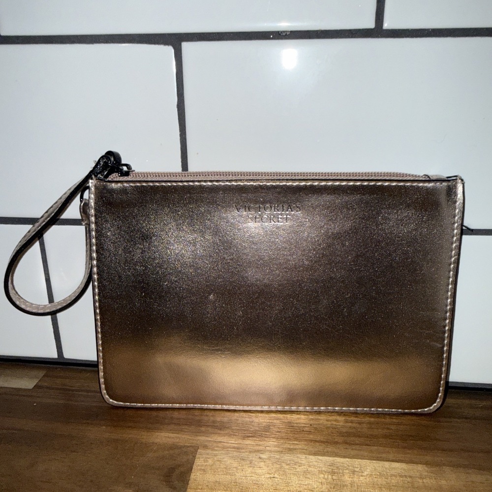 Victoria‎ secret Metallic Rose Gold Wristlet